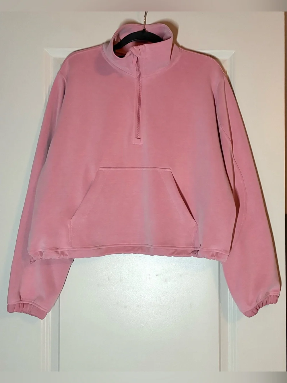 Lululemon Brushed Softstreme Half Zip in Pink Tide Size 10